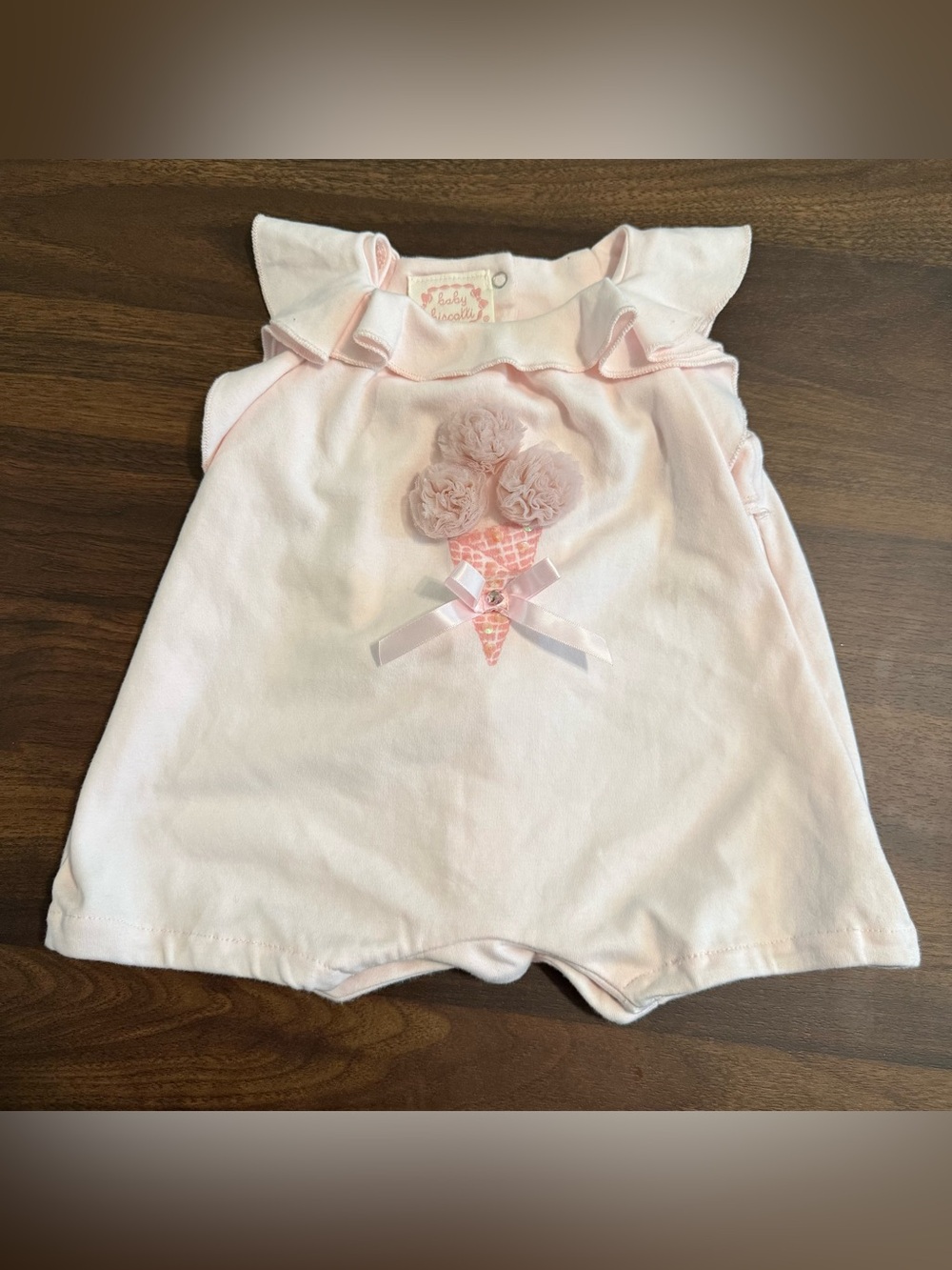 Baby girl, baby biscotti romper